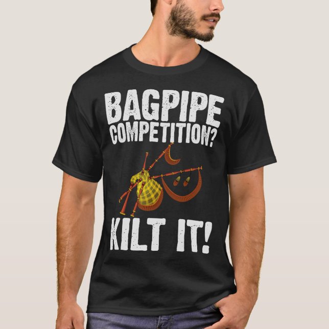 S2 Bagpipe Bagpipes Bagpiper (72) T-Shirt (Front)
