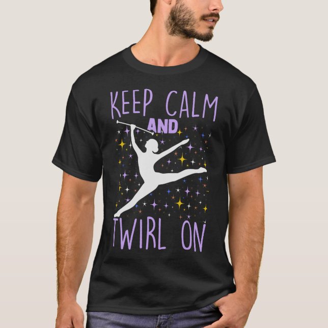 S2 Baton Twirling Baton Twirl Baton Twirler (41) T-Shirt (Front)