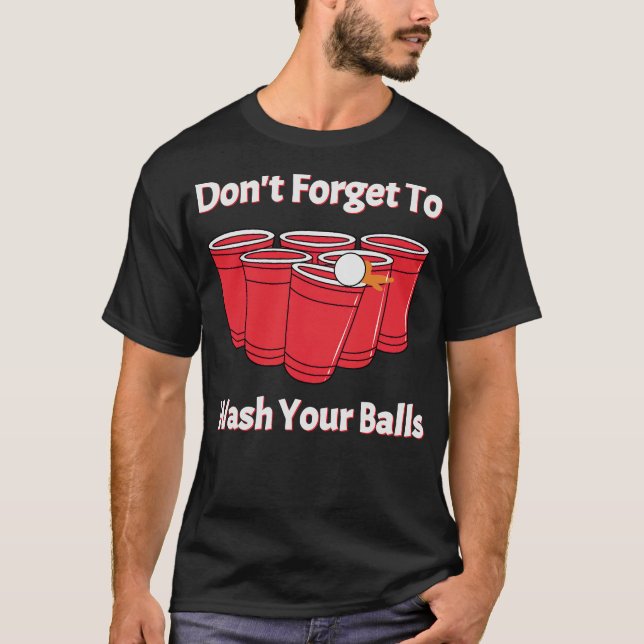 S2 Beer Pong (72) T-Shirt (Front)
