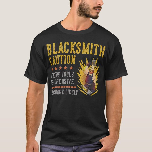 S2 Blacksmithing Blacksmith (36) T-Shirt (Front)