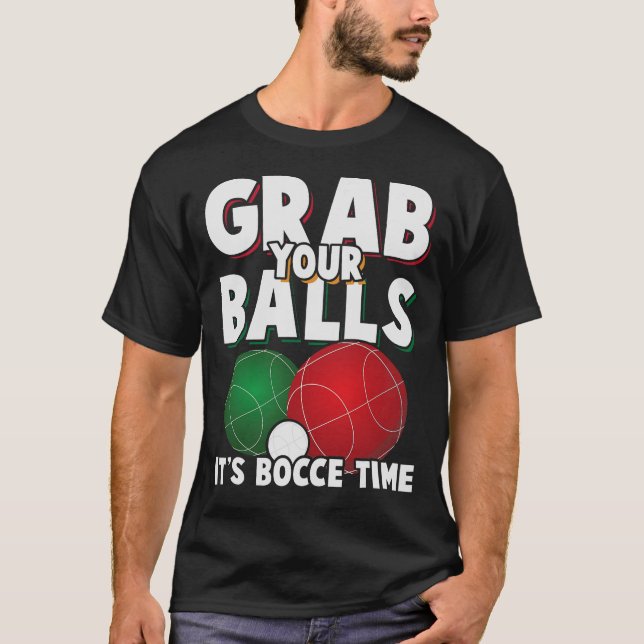 S2 Bocce Ball Bocci Boccie (30) T-Shirt (Front)