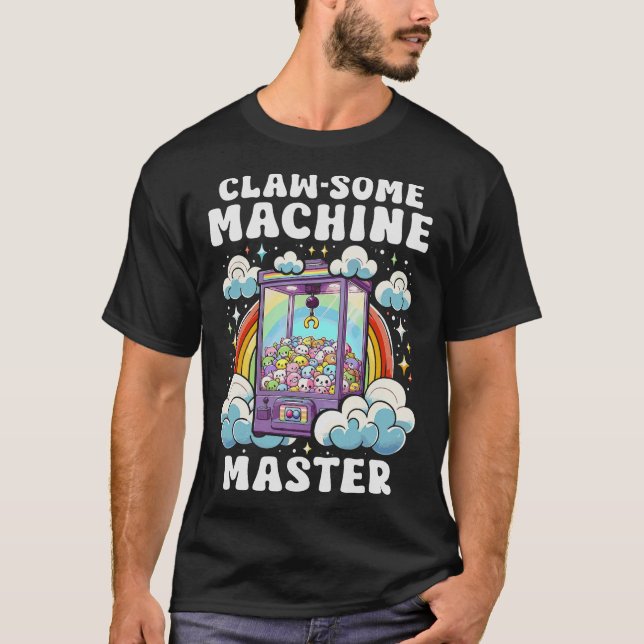 S2 Claw Machine Crane Arcade Plush Grabber (50) T-Shirt (Front)
