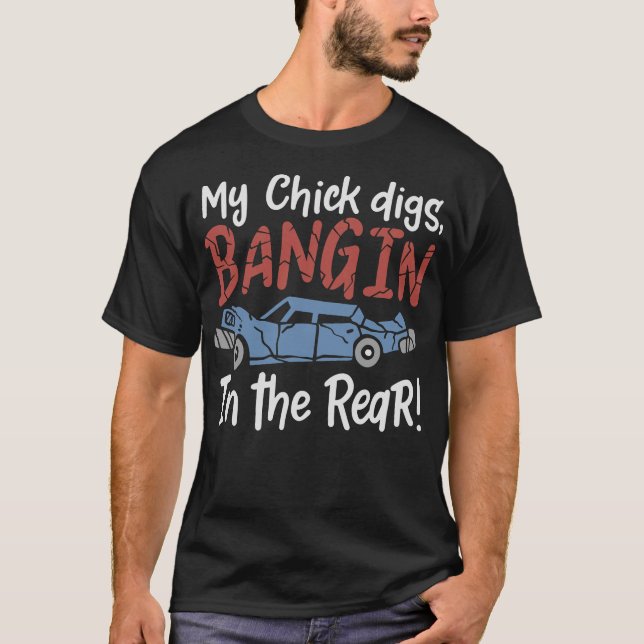 S2 Demolition Derby Smashing Cars (70) T-Shirt (Front)
