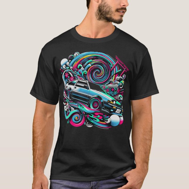 S2 Drifting Drift Car (75) T-Shirt (Front)