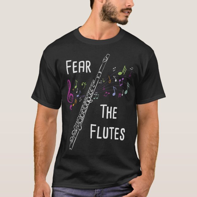 S2 Flute Player Flautist Flautist (277) T-Shirt (Front)