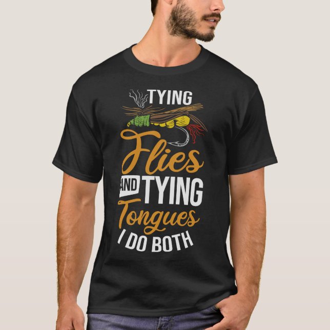 S2 Fly Fishing Fly Tying (33) T-Shirt (Front)