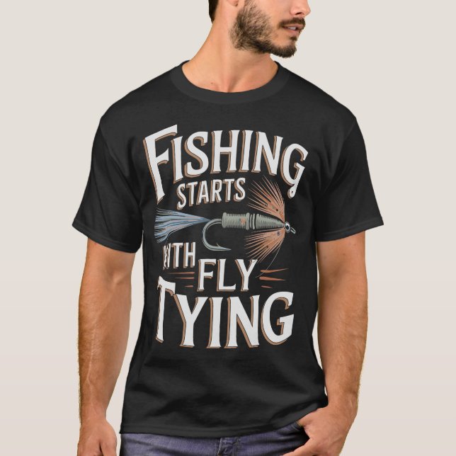 S2 Fly Fishing Fly Tying (78) T-Shirt (Front)