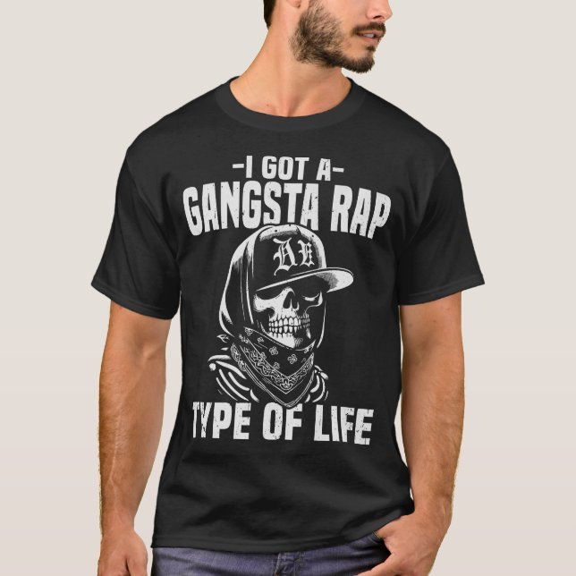 S2 Gangsta Rap Rapping Rapper (27) T-Shirt (Front)
