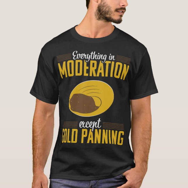 S2 Gold Panning Gold Panner (108) T-Shirt (Front)