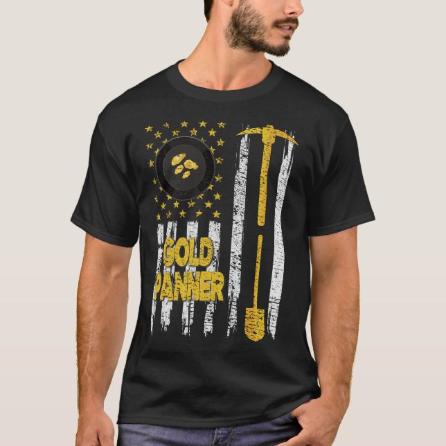 S2 Gold Panning Gold Panner (114) T-Shirt (Front)