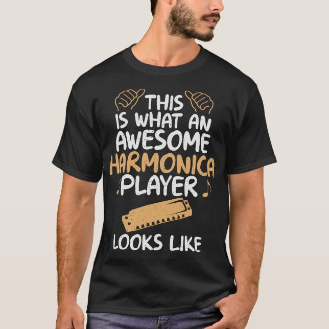 S2 Harmonica Mouth Organ (14) T-Shirt (Front)
