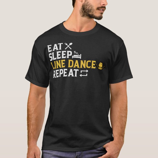 S2 Line Dancing Line Dance Line Dancer (68) T-Shirt (Front)