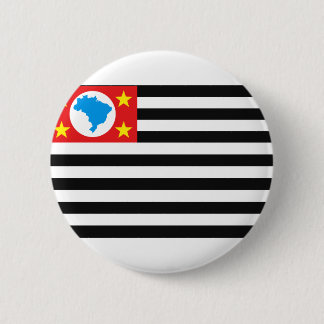 S6ao Paulo flag 6 Cm Round Badge