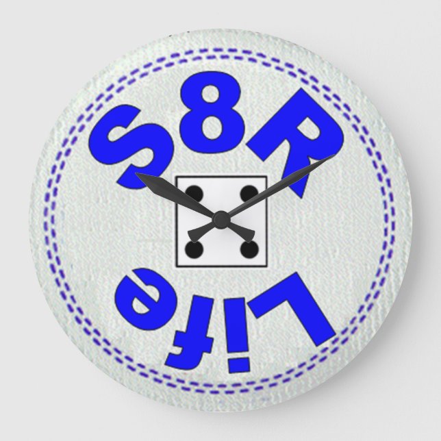 S8R for Life - Wall Clock (Front)