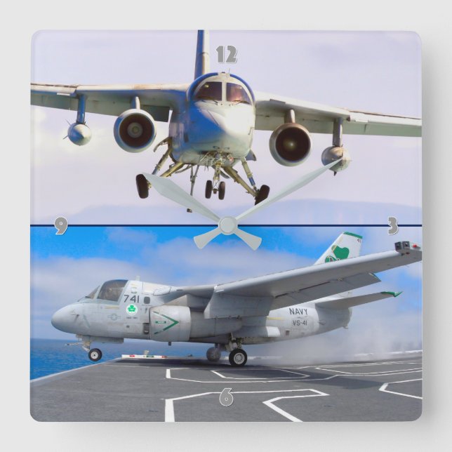 S-3 VIKING SQUARE WALL CLOCK (Front)