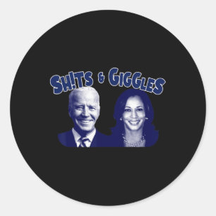 S And Giggles Biden Kamala Harris Classic Round Sticker