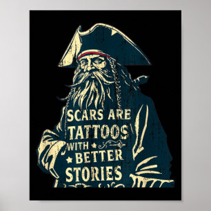 S Are Tattoos With Better Stories Vintage Poster