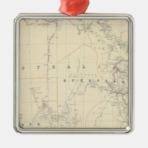 S Australia, NSW, Victoria, Queensland Metal Ornament