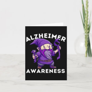 S Awareness Month T Heimer Gnomes T Purple Love  Card