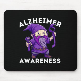 S Awareness Month T Heimer Gnomes T Purple Love Mouse Pad