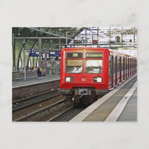 S - bahn Berlin, Germany. Metro. Postcard