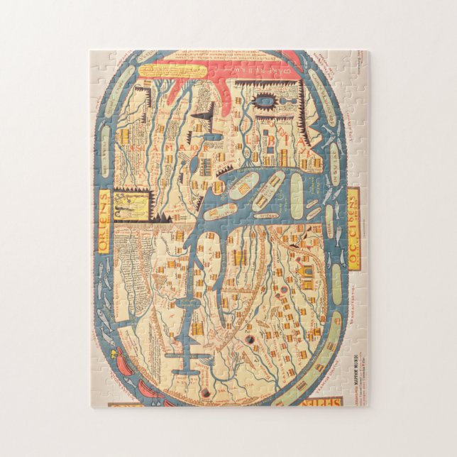 S. Beati Liebanensis mappam mundi ad exemplar ecc Jigsaw Puzzle (Vertical)