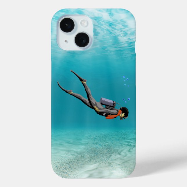 S.C.U.B.A. Diver Case-Mate iPhone Case (Back)