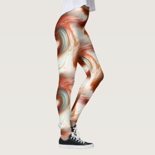 S-curve in oyster beige texture and shaded red on leggings