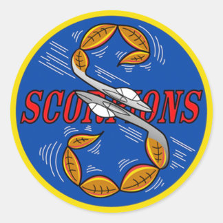 S Flight Scorpions Classic Round Sticker