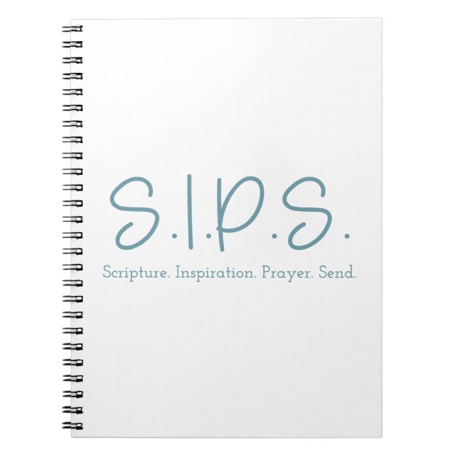 S.I.P.S. Notebook - Blue (Front)