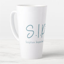 S.I.P.S. Tall Latte Mug - Blue