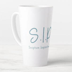 S.I.P.S. Tall Latte Mug - Blue