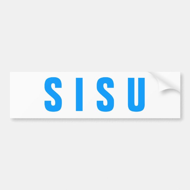 S I S U Bumper Sticker (Front)