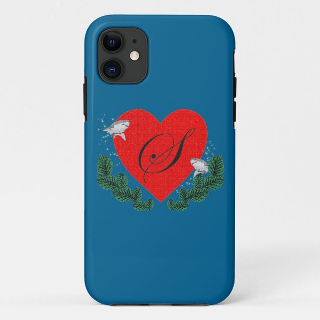S in a heart Case-Mate iPhone case (Back)