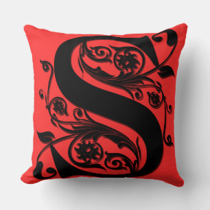 S Initial letter Monogram - Cushion