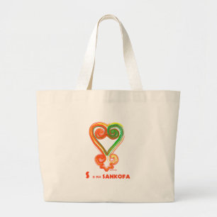 S is for Sankofa Large Tote Bag