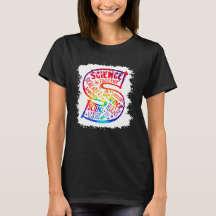 S is for Science Teacher Typography Science Teach T-Shirt
