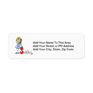 S is for Secretary Return Address Label