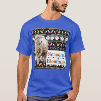 S is for Sheep Christmas - unique T-Shirt