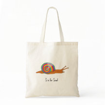 S is for Snail bag