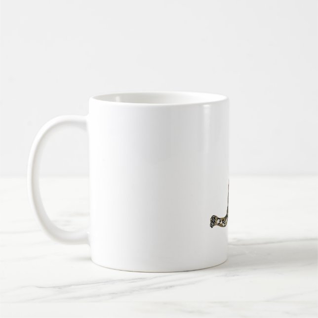 S is for Snow Leopard Coffee Mug (Left)