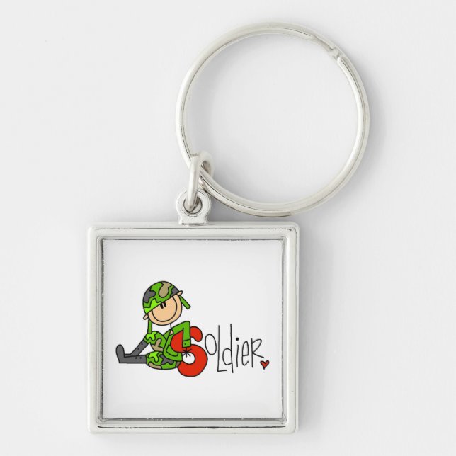 S is for Soldier Key Ring (Front)