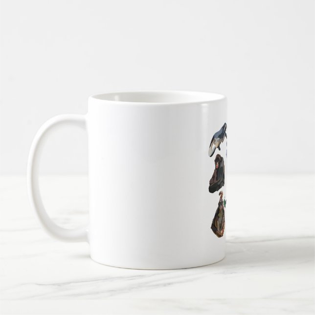 S is for Spider Monkey Coffee Mug (Left)