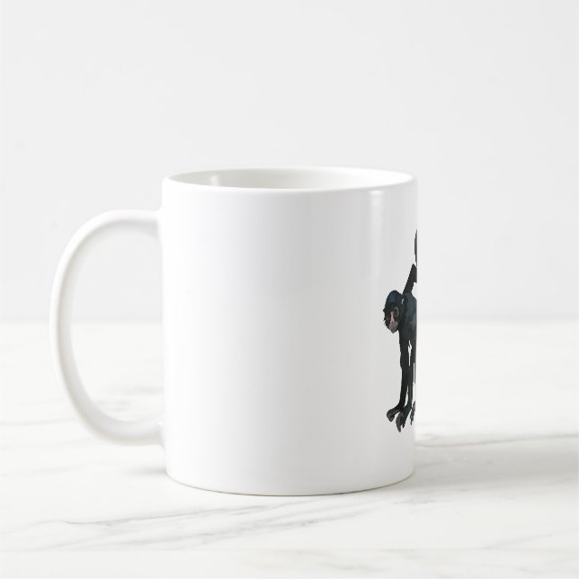 S is for Spider Monkey Keeper Coffee Mug (Left)