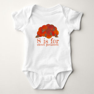 S is for Sweet Potatoes Candied Yams Soul Food Baby Bodysuit