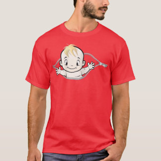 s It's A Boy Baby Peeking From My Belly Funny Preg T-Shirt