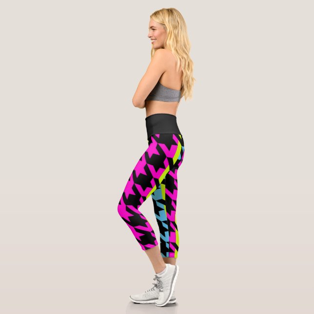 S.K. Toothy Neon Capri Leggings (Left)