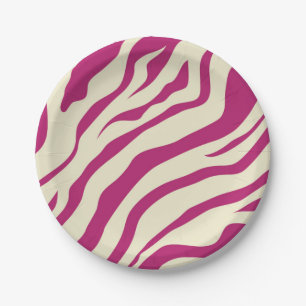 S.K. Zebra Fever Paper Plates