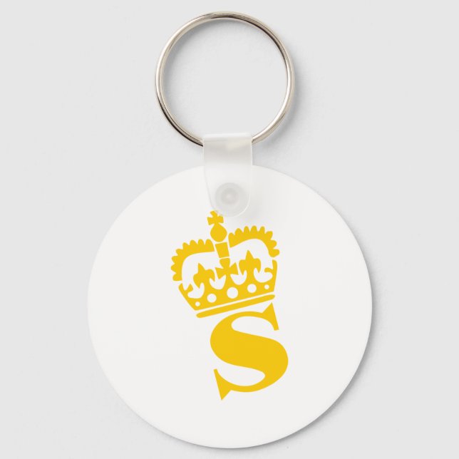 S - Letter - Name Key Ring (Front)