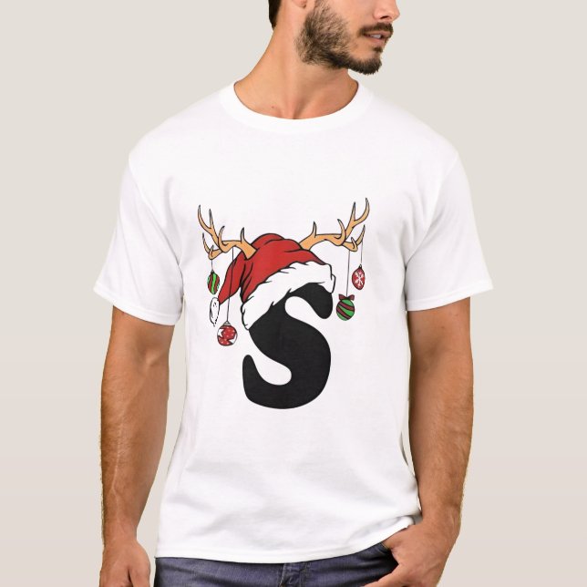 S logo design tshirt for merry Christmas  (Front)